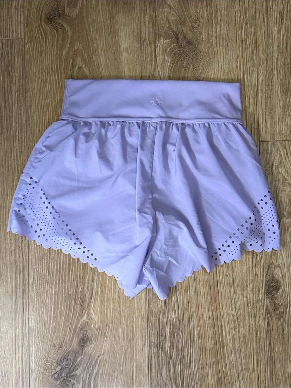 Lilac Aerie Offline Shorts with Scalloped Hem